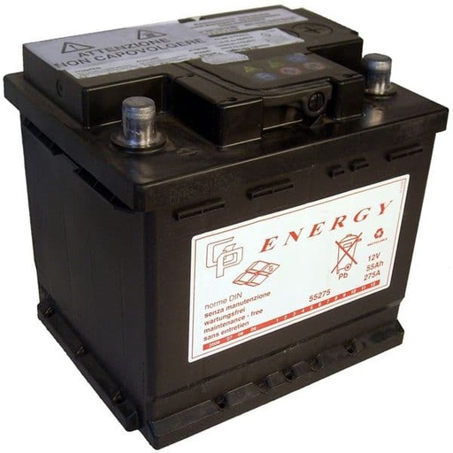 [E0654321X.] Batería Energy 55275 12V 55Ah - Ape 420 1986/2007
