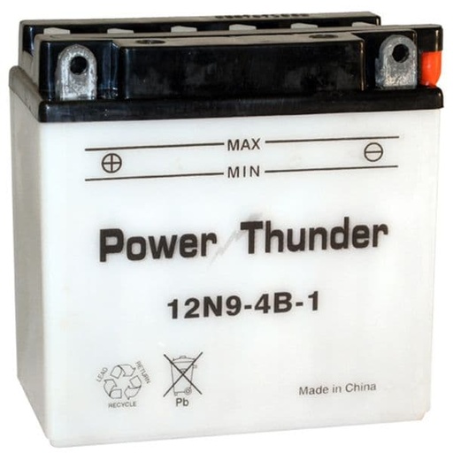 [E0609441P.] Batería 12N9-4B-1 (con ácido) - Power Thunder