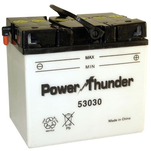 [E0653041P.] Batería 53030 (con ácido) - Power Thunder