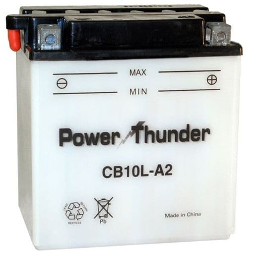 [E0610321P.] batería YB10L-A2 (con ácido) - Power Thunder