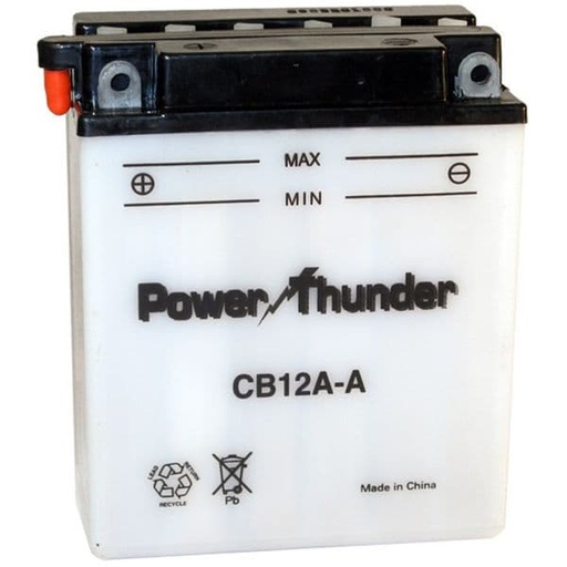 [E0612341P.] Batería YB12-A (con ácido) - Power Thunder