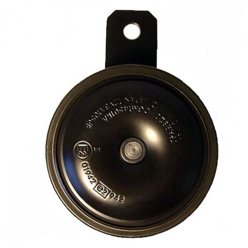 [E04097550.] Claxon Negro 12V CC 3,0A 105db 415hz Ø85mm (Tono Alto)