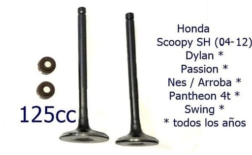 [038600B + x2 retén válvula honda.] Válvulas Honda sh 125 (01/12) Dylan Passion Arroba