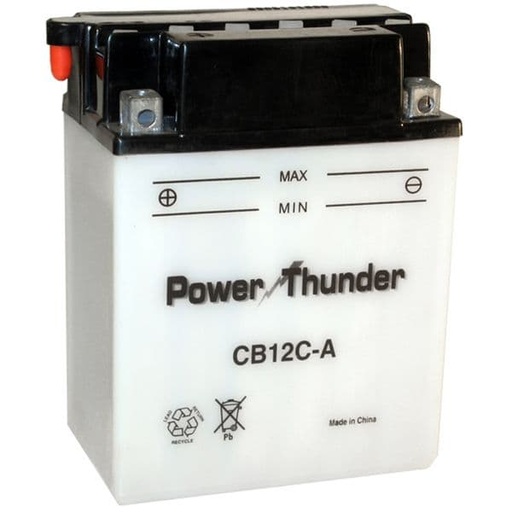 [E0612351P.] Batería YB12C-A (con ácido) - Power Thunder