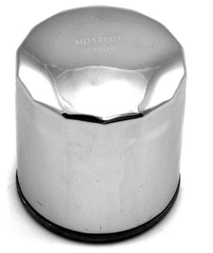 [EF2681743 [HD17001].] Filtro de aceite cromado Harley Davidson V-Rod 1130 1250