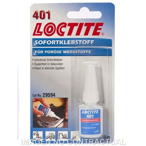 [EL404910.] Loctite 401 BC 5G Adhesivo instantáneo uso general