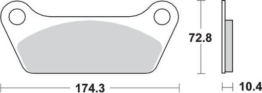 [EP553LF.] Pastillas de freno SBS P553-LF