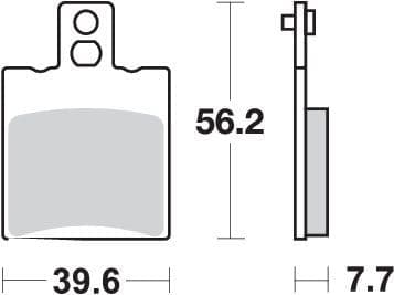 [EP744HF.] Pastillas de freno SBS P744-HF