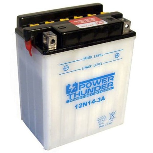 [E0614331P.] Batería 12N14-3A (con ácido) - Power Thunder