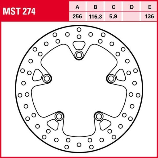 [EMST274.] Disco de freno TRW MST 274