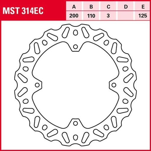 [EMST314EC.] Disco de freno TRW MST 314 EC