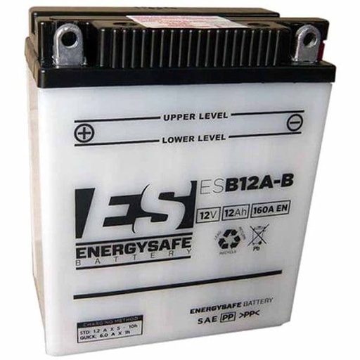 [E0681239.] Batería YB12A-B 12V, 12AH - Energy Safe
