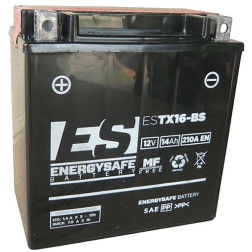 [E068168.] Batería YTX16-BS 12V, 14AH - Energy Safe