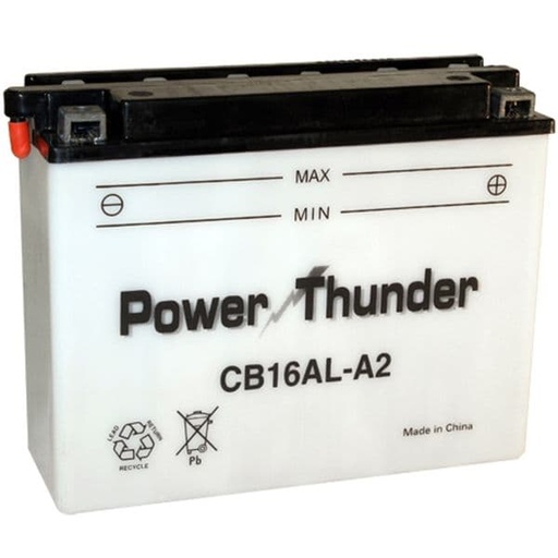 [E0616341P.] Batería YB16AL-A2 (con ácido) - Power Thunder