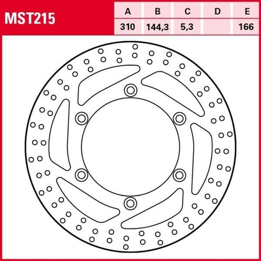 [EMST215.] Disco de freno delantero Triumph 790 865