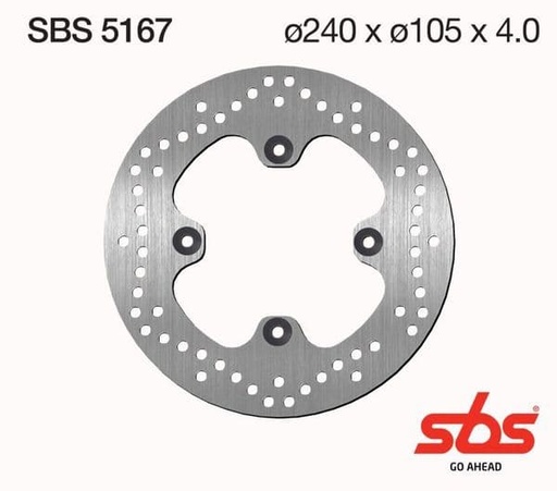 [ESBS5167.] Disco de freno SBS 5167