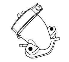 [S28.43.] Colector - Tobera aire asiaticas 50 scooter