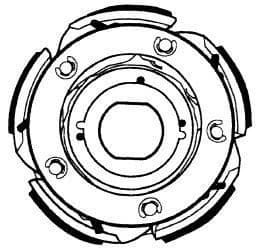 [S43.28.] Embrague Suzuki burgman 400 k7