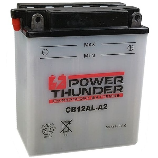 [E0612411P.] Batería YB12AL-A2 (con ácido) - Power Thunder