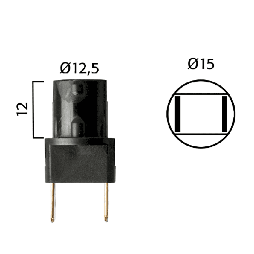 [R246472090.] Portalámparas bombillas T10 WB