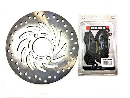 [225162640 + FDB2256EF.] Kit freno disco y pastillas Honda Mode, Pcx 125, Vision 110