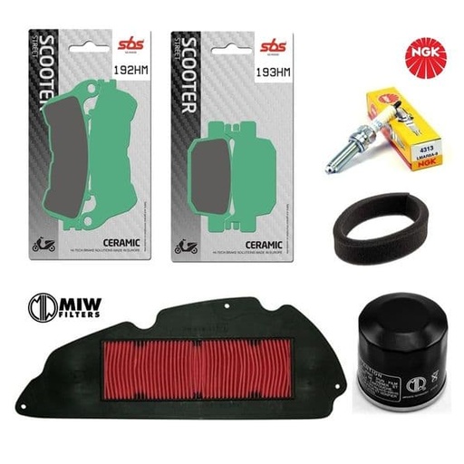 [Kit revisión.] Kit de mantenimiento y revisión Honda SH 300cc 2007 a 2014