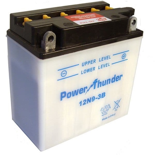 [E0609331P.] Batería 12N9-3B (con ácido) - Power Thunder