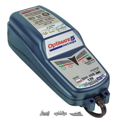 [E00600220.] Cargador - Recuperador de baterías moto TM-220-4A