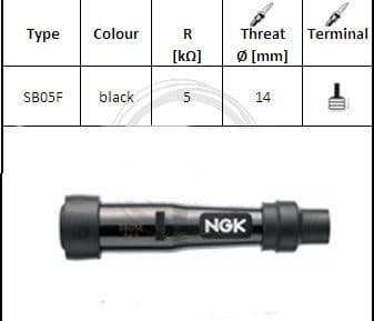 [ESB05F.] Pipa de Bujía NGK SB05F