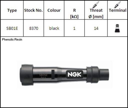 [ESB01E.] Pipa de Bujía NGK SB01E