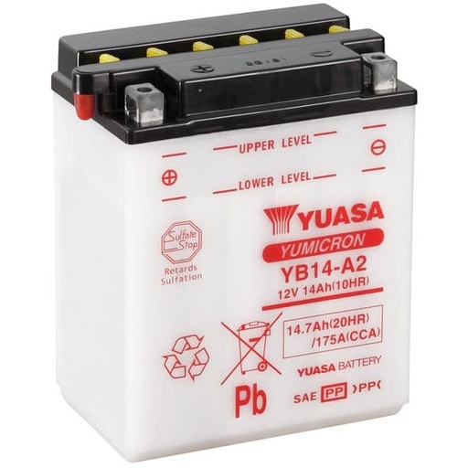 [E0614371Y.] Batería YB14-A2 Combipack - Yuasa