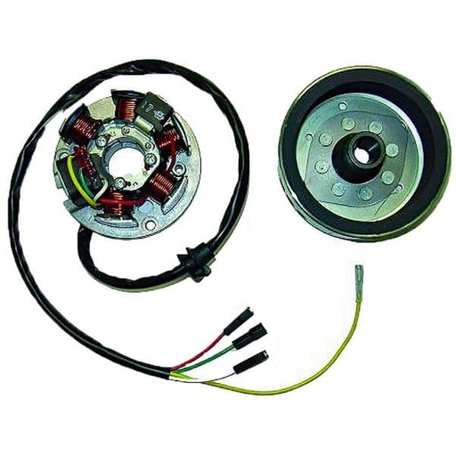[E04101200.] Stator Volante Magnético Aprilia Yamaha Rieju 50 2T Minarelli AM345 / AM6 Sin Arranque Eléctrico