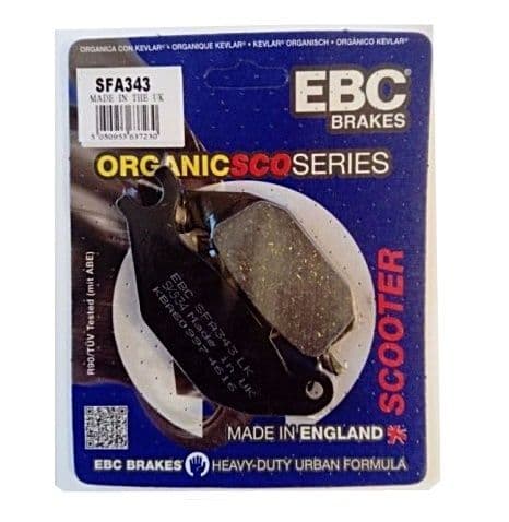 [SFA343 / FDB2143EF.] Pastillas de freno traseras Honda CBR125R 04-10 / Varadero 125 01-13 / Yamaha Tricity 125