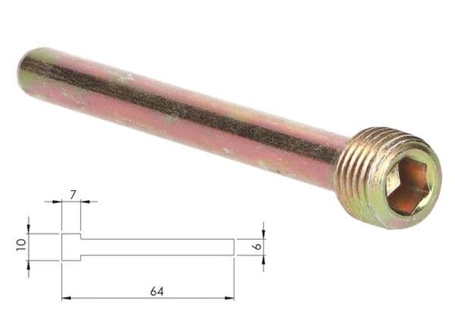 [27254.] Tornillo pasador pinza freno pastillas Kymco Honda