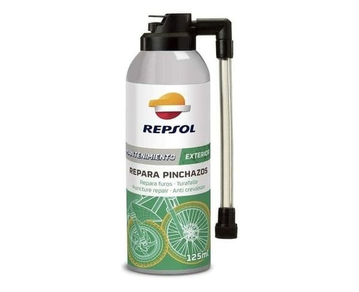 [Repsol.] Spray repara pinchazos neumáticos tubeless Repsol 125ml